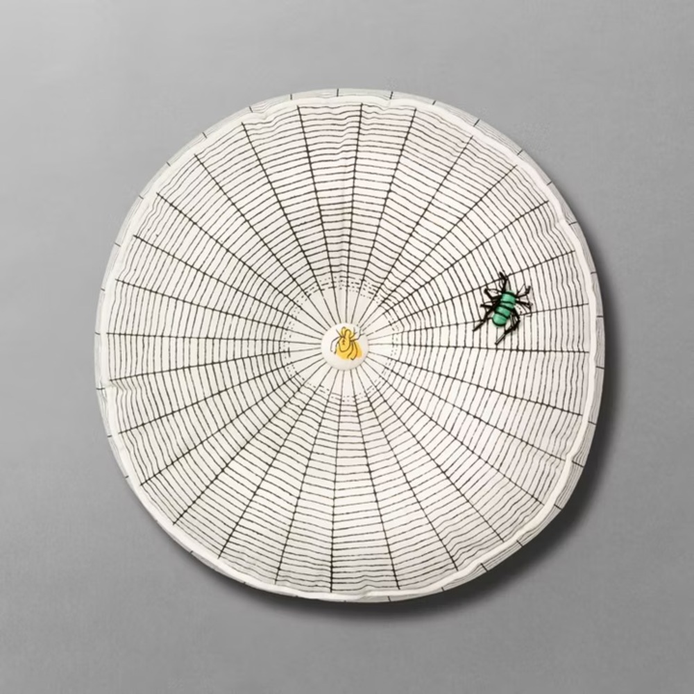 Round Tangled Web Throw Pillow - John Derian